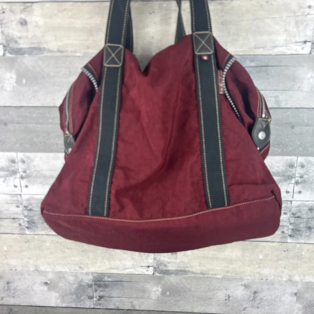 Kipling Burgundy Medium Size Duffel Bag